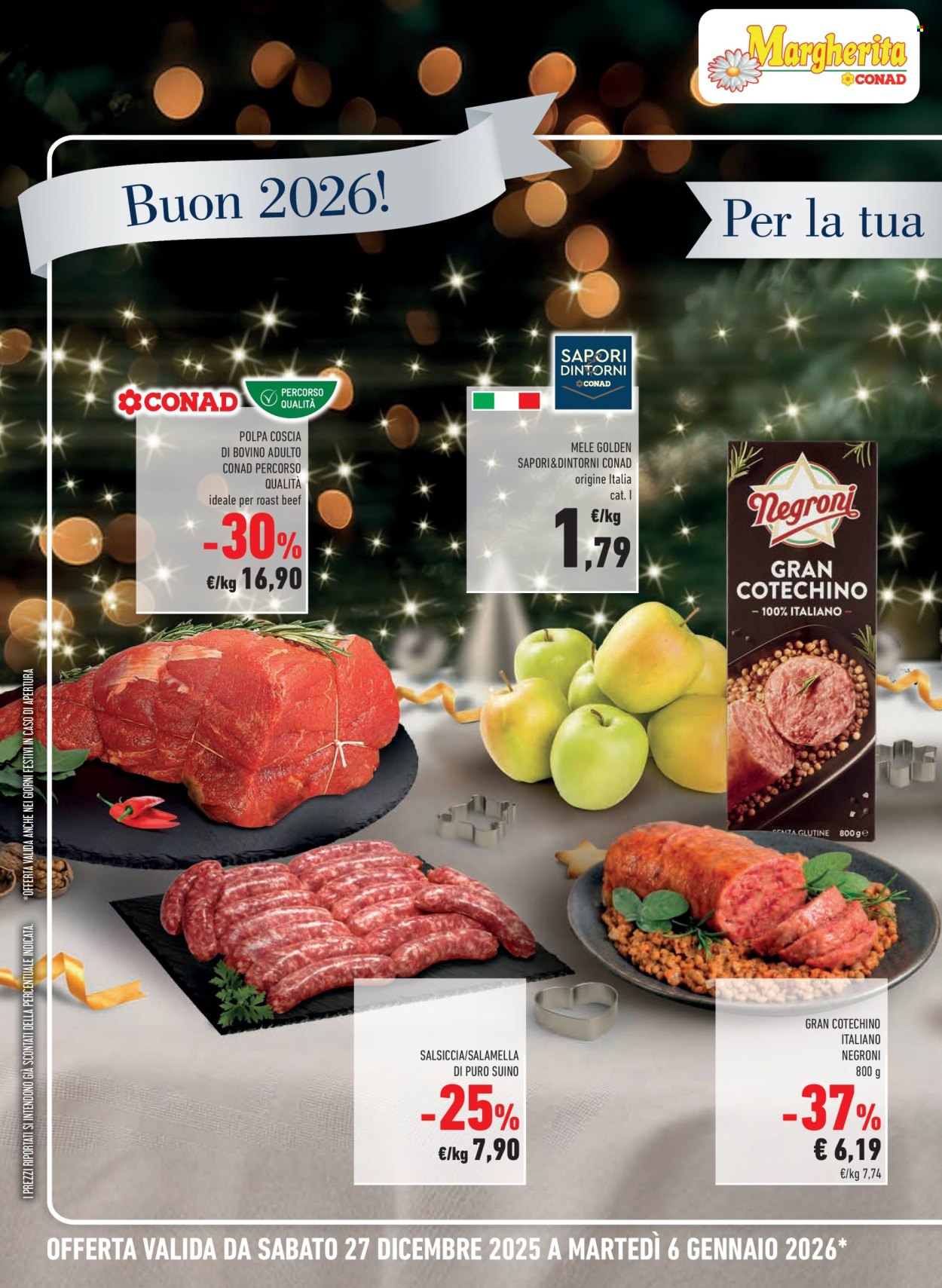 Volantino Margherita Conad - 27/12/2025 - 6/1/2026. Pagina 4