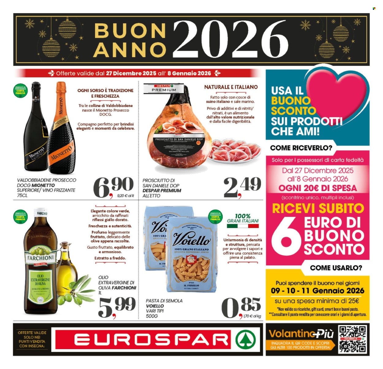 Volantino Eurospar - 27/12/2025 - 8/1/2026. Pagina 1