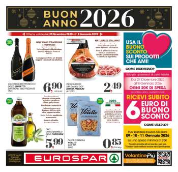 Volantino Eurospar - 27/12/2025 - 8/1/2026.