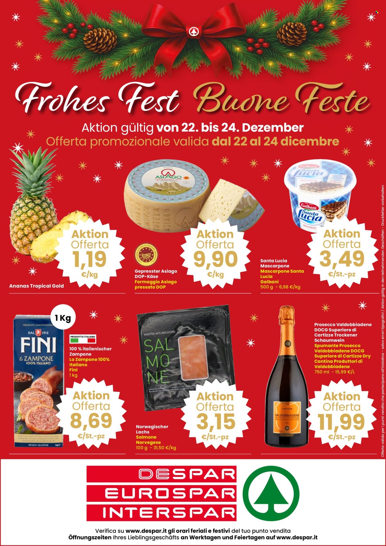 Volantino Eurospar - 22/12/2025 - 24/12/2025. Pagina 1
