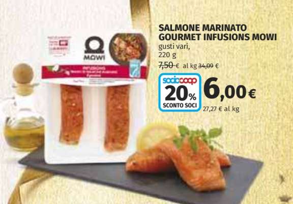 SALMONE MARINATO GOURMET INFUSIONS MOWI