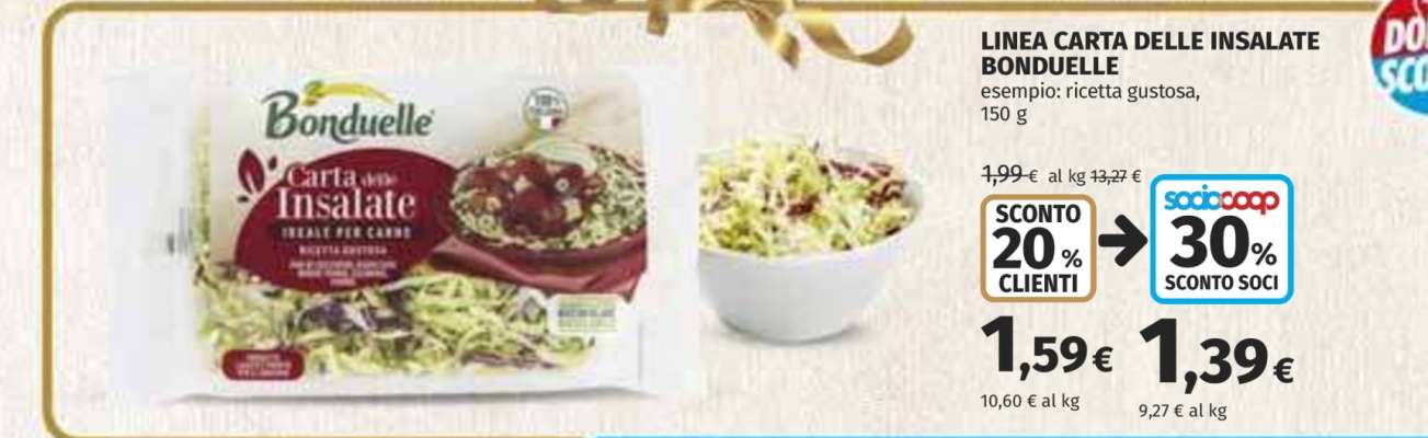 Linea Carta delle Insalate Bonduelle