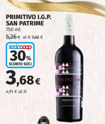 PRIMITIVO I.G.P. SAN PATRIME