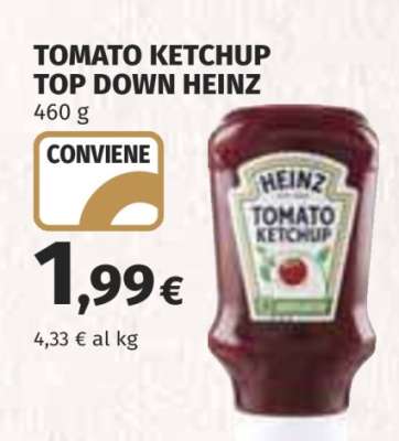 TOMATO KETCHUP TOP DOWN HEINZ