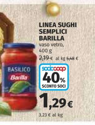 LINEA SUGHI SEMPLICI BARILLA