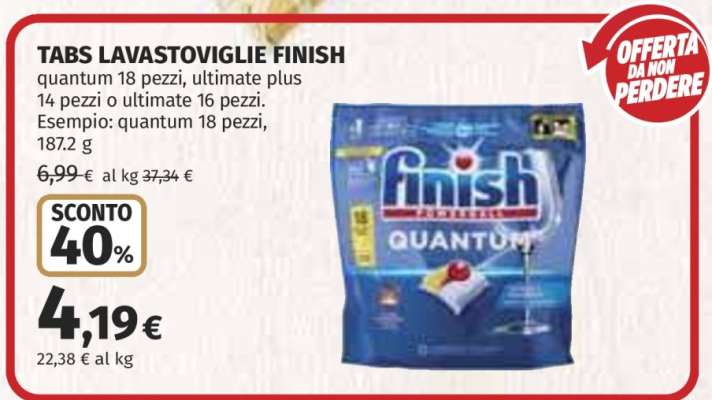 Tabs Lavastoviglie Finish