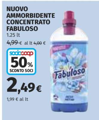 Nuovo Ammorbidente Concentrato Fabuloso