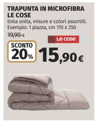 TRAPUNTA IN MICROFIBRA LE COSE