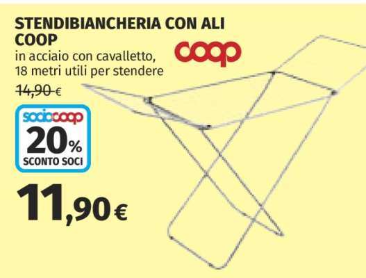 STENDIBIANCHERIA CON ALI COOP