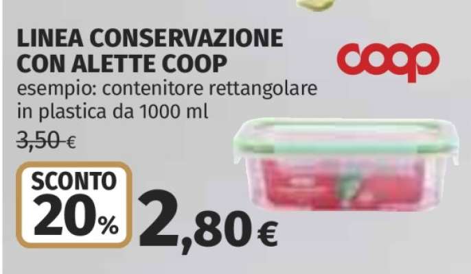 LINEA CONSERVAZIONE CON ALETTE COOP