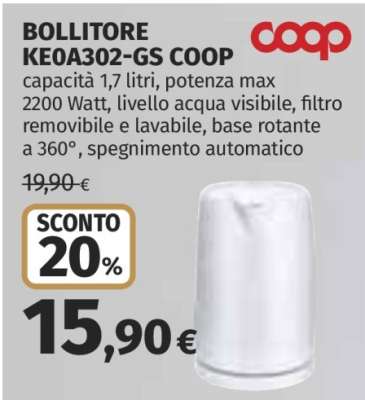 BOLLITORE KE0A302-GS COOP