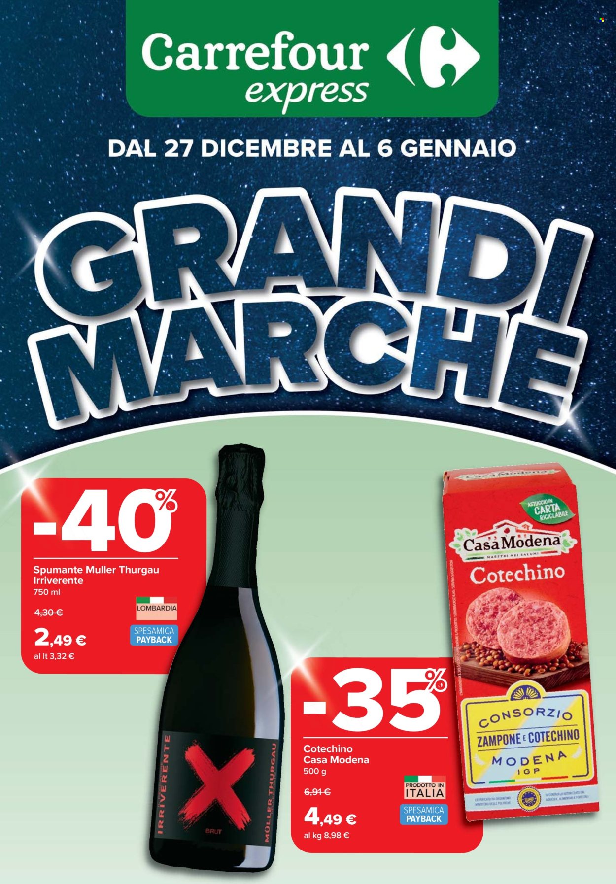 Volantino Carrefour - 27/12/2025 - 4/1/2026. Pagina 1