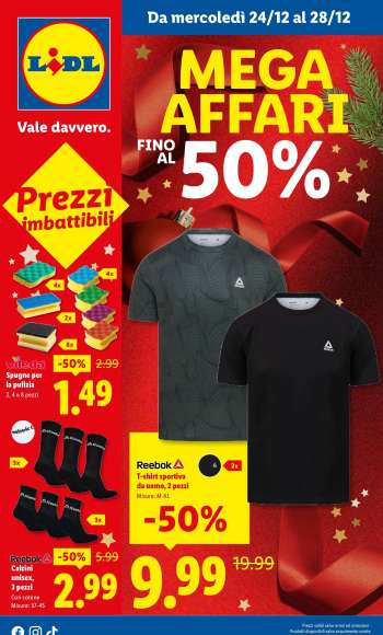 Volantino Lidl - 24/12/2025 - 28/12/2025.