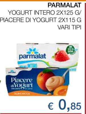 PARMALAT YOGURT INTERO/PIACERE DI YOGURT