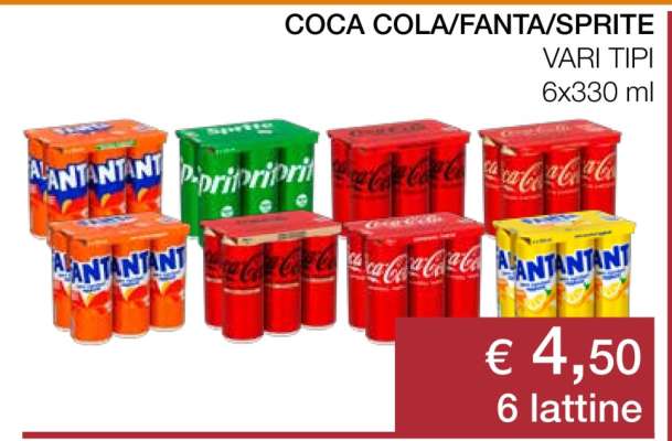 Coca Cola/Fanta/Sprite