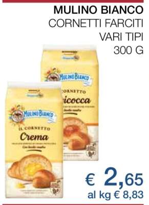 MULINO BIANCO CORNETTI FARCITI