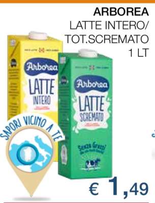 ARBOREA LATTE INTERO/TOT.SCREMATO