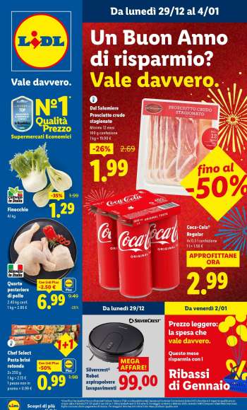 Volantino Lidl - 29/12/2025 - 4/1/2026.