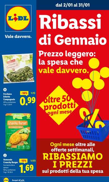 Volantino Lidl - 2/1/2026 - 31/1/2026.