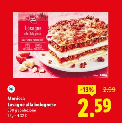 Monissa Lasagne alla bolognese