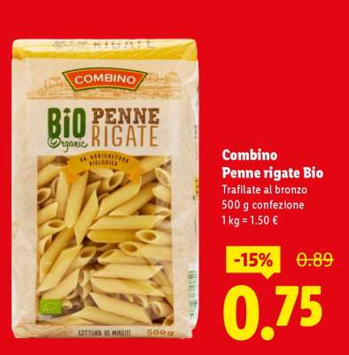 Combino Penne rigate Bio
