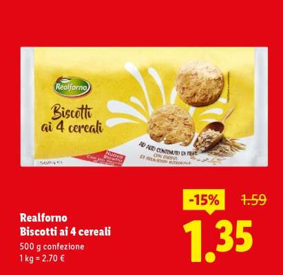 Realforno Biscotti ai 4 cereali