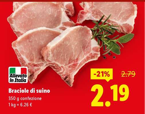 Braciole di suino