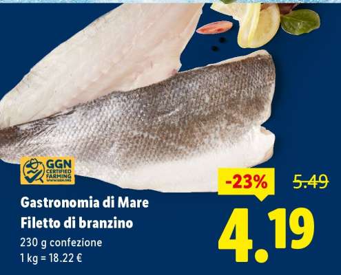Gastronomia di Mare Filetto di branzino
