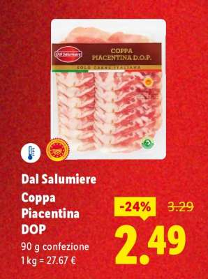 Dal Salumiere Coppa Piacentina DOP