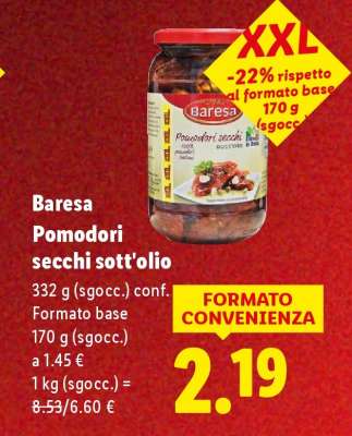 Baresa Pomodori secchi sott’olio
