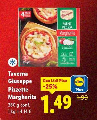 Taverna Giuseppe Pizzette margherita