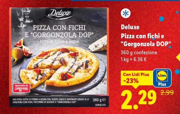Deluxe Pizza con fichi e "Gorgonzola DOP"