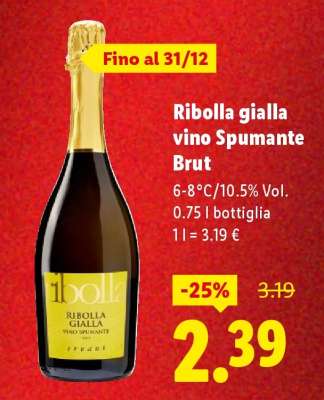 RIBOLLA GIALLA VINO SPUMANTE BRUT