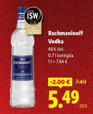 Rachmaninoff Vodka