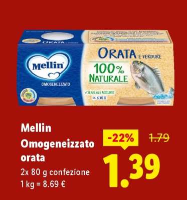 Mellin Omogeneizzato orata