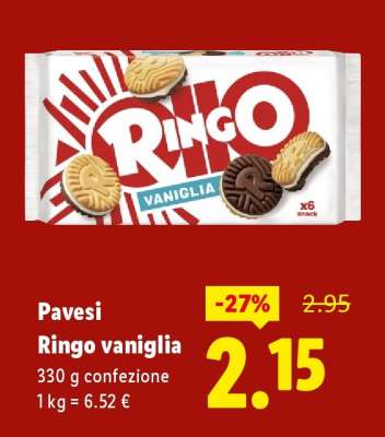Pavesi Ringo vaniglia