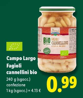 Campo Largo Fagioli Cannellini Bio