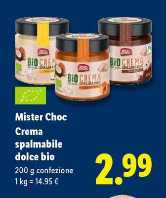 Mister Choc Crema spalmabile dolce bio