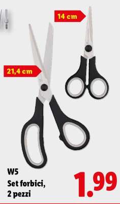 W5 Set forbici, 2 pezzi