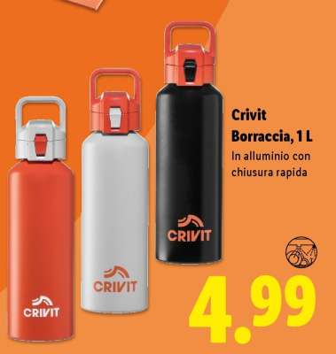 CRIVIT Borraccia 1 L