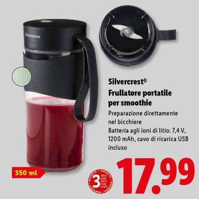 Silvercrest® Frullatore portatile per smoothie