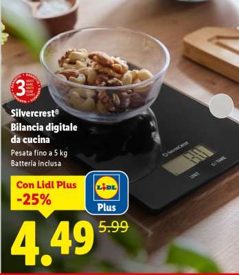 Silvercrest Bilancia digitale da cucina