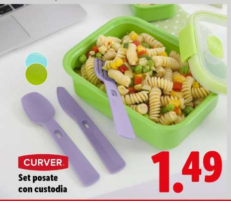 CURVER Set posate con custodia