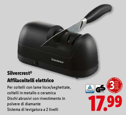 Silvercrest® Affilacoltelli elettrico