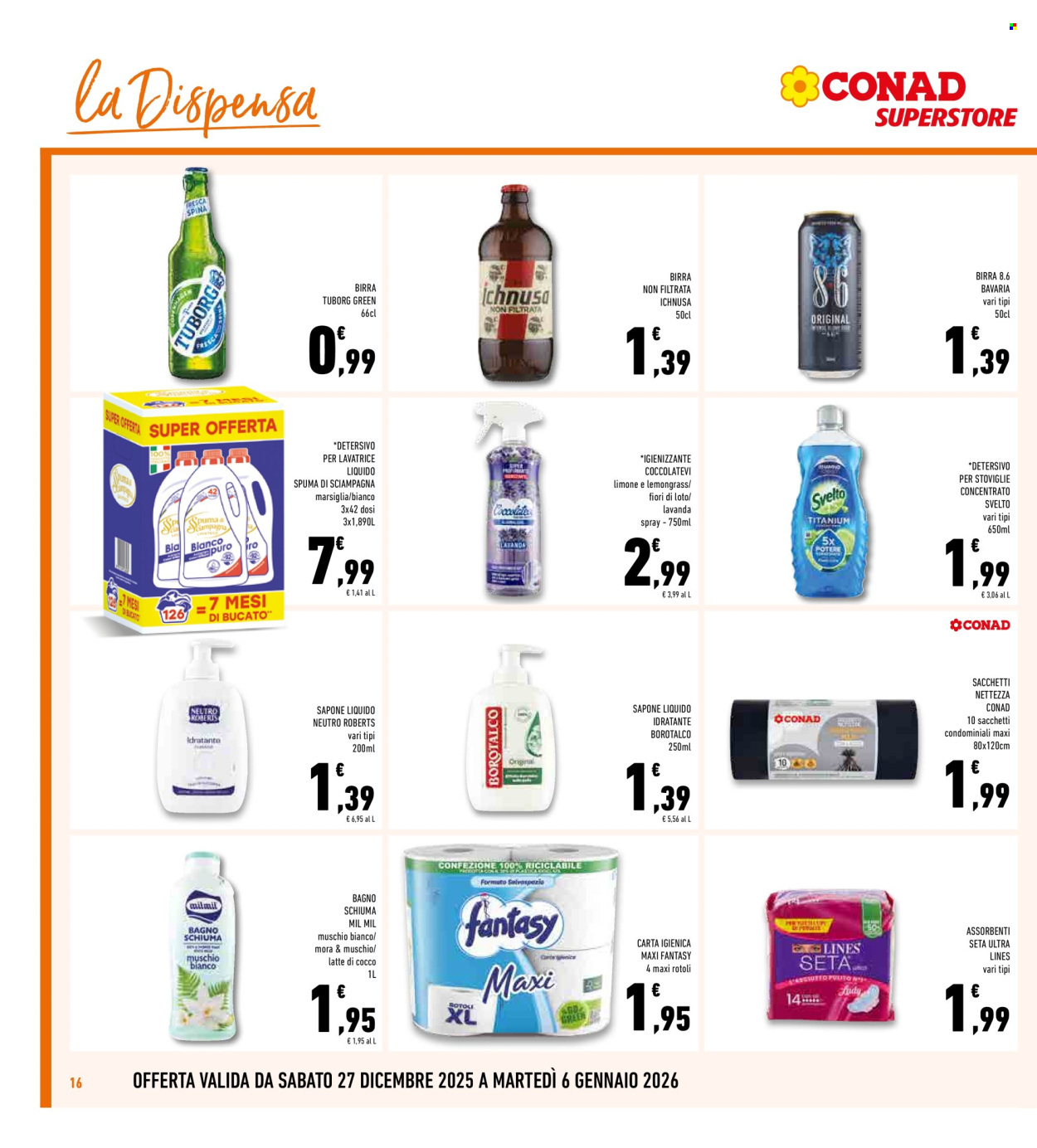 Volantino Conad - 27/12/2025 - 6/1/2026. Pagina 16