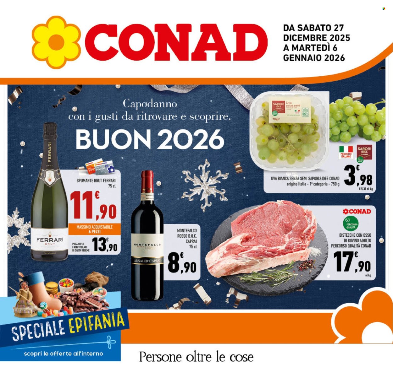 Volantino Conad - 27/12/2025 - 6/1/2026. Pagina 1