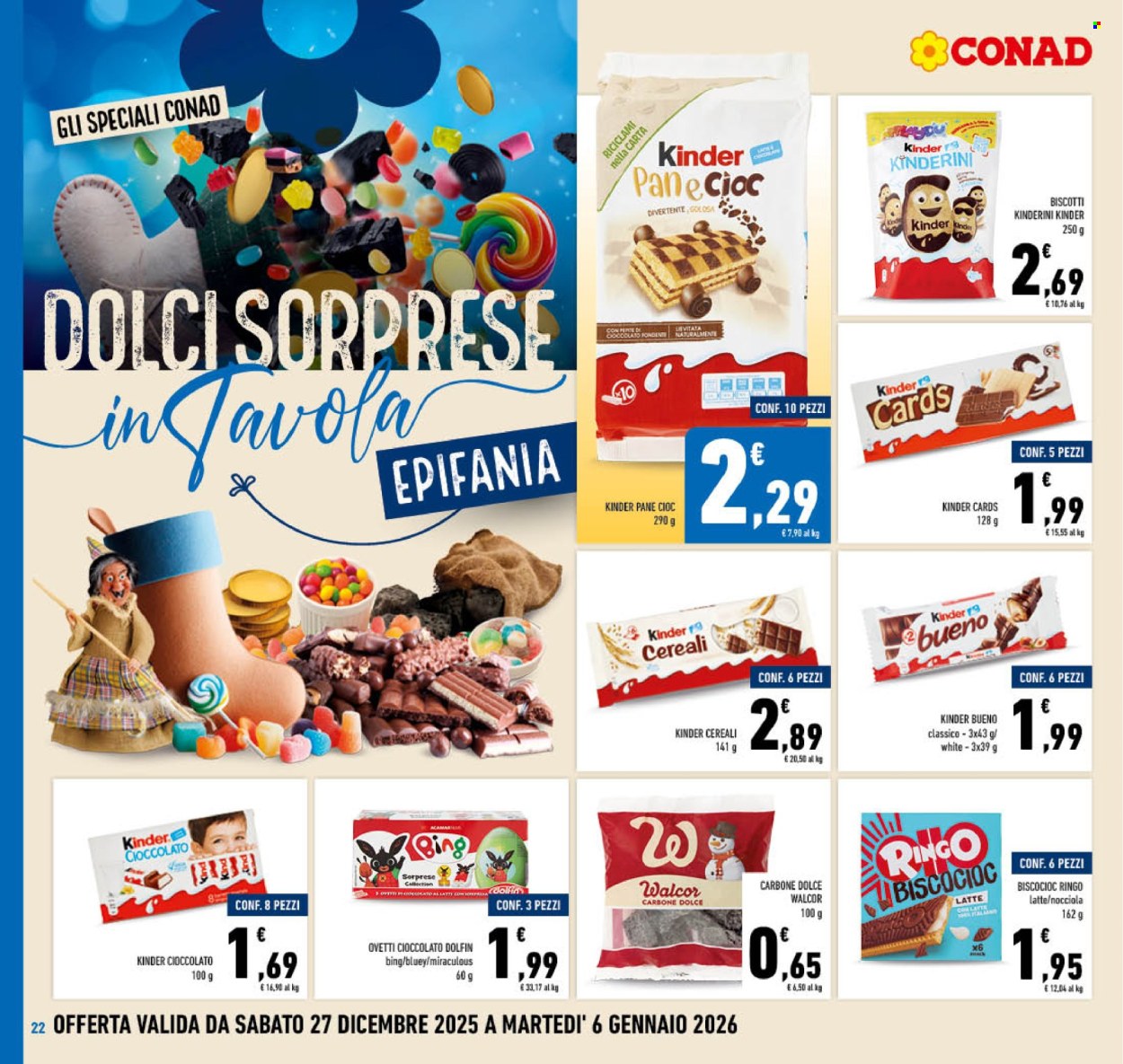 Volantino Conad - 27/12/2025 - 6/1/2026. Pagina 22