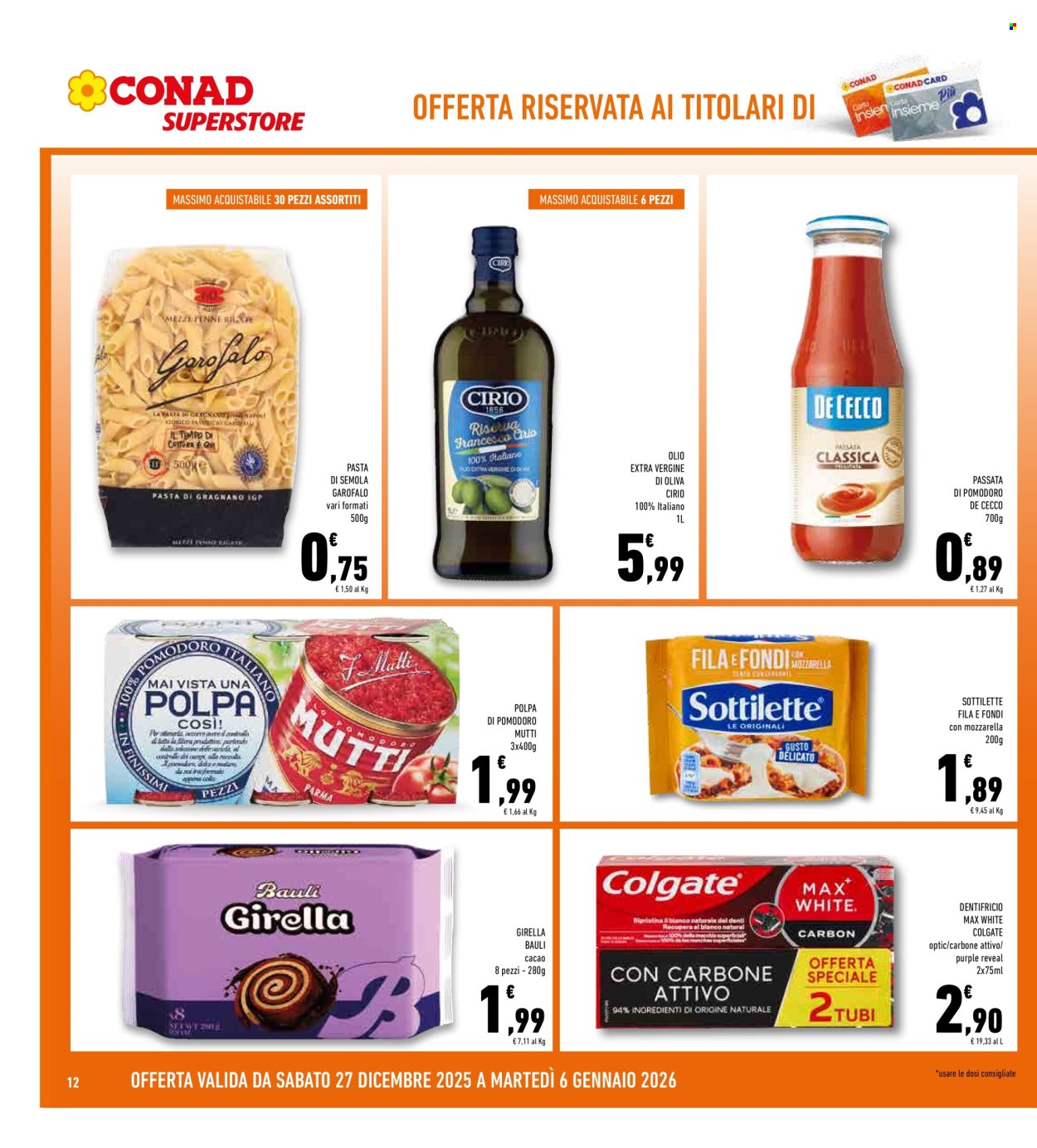 Volantino Conad Superstore - 27/12/2025 - 6/1/2026. Pagina 12
