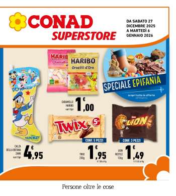 Volantino Conad Superstore - 27/12/2025 - 6/1/2026.