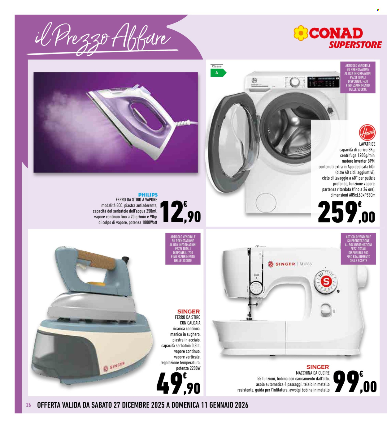 Volantino Conad Superstore - 27/12/2025 - 6/1/2026. Pagina 26